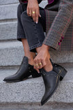 Seren - Star-Studded Pointed Ankle Boots