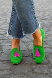 Primrose - Faux Suede Tassel Loafers