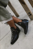 Rosamund - Studded Pointed Ankle Boots