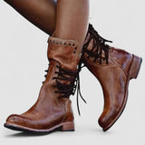 Harriet - Vintage Lace-Up Ankle Boots