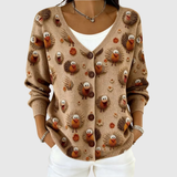 Harriet - Soft Knit Button-Front Jacket