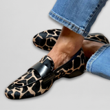 Ottilie - Leopard Print Flat Loafers