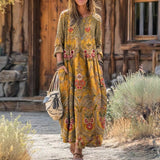 Bryony - Vibrant Printed Flowing Maxi Dress