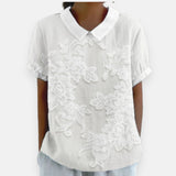 Primrose - Floral Lace Collared Blouse