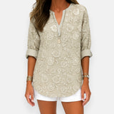 Heather - Textured Floral Blouse