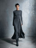 Vivienne - Draped Side-Tie Maxi Dress
