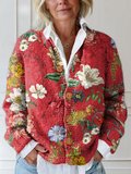 Beatrice - Vintage Floral Knitted Button Cardigan