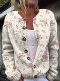 Evanthea™ | Vintage Floral Cardigan Sweater