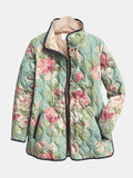Flora - Retro Floral Quilted Jacket