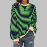 Lottie - Oversized Striped Sweatshirt