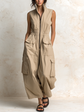 Georgina - Relaxed Utility Cargo Jumpsuit