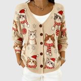 Ophelia - Soft Knit Button-Front Cardigan Jacket