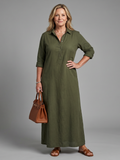 Mabel - Relaxed Long Sleeve Maxi Dress