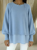 Mabel - Layered Ribbed Knit Jumper