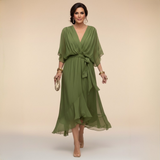 Sommerfeld | Flowing Midi Dress with V-Neck