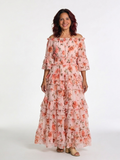 Esme - Off-Shoulder Floral Tiered Maxi Dress