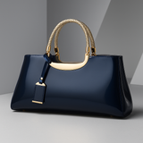 Ottilie - Structured Patent-Effect Handbag
