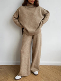 Harriet - Relaxed Knit Jumper And Wide Leg Trouser Set