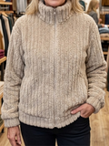 Elodie - Textured Fleece Zip-Up Jacket