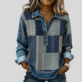 Seren - Colourblock Patchwork Sweatshirt
