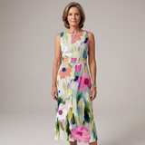 Yasmin - Floral Sleeveless Midi Dress