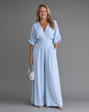 Genevieve - Draped Wide Leg Jumpsuit
