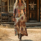 Saskia - Vibrant Printed Flowing Maxi Dress