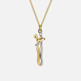 Genevieve - Two-Tone Embrace Pendant Necklace