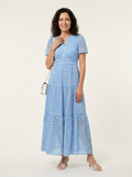 Maeve - Tiered Eyelet Midi Dress