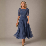 Vanessa - Elegant Lace Midi Dress
