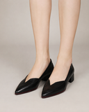 Edith - Cushioned Low Heel Court Shoes