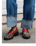 Saskia - Leopard Print Chunky Loafers