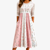 Bryony - Floral Cutwork Midi Dress