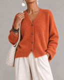 Nell - Relaxed Button-Front Knit Cardigan