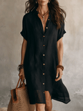Florence - Effortless Linen Midi Dress