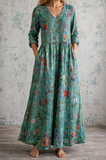OLIVIA™ | FLORAL LINEN SUMMER DRESS