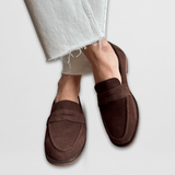 Esme - Classic Suede Penny Loafers