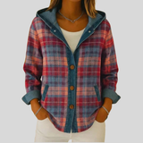 Wren - Hooded Checked Shacket
