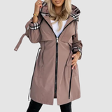 Matilda - Hooded Longline Zip-Up Coat
