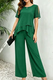 Philippa - Layered Wide Leg Trouser Set