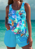 Trudy | Elegant Tummy Control Tankini with Matching Shorts