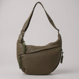 Margot - Olive Green Crescent Shoulder Bag