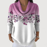 Seren - Floral Cowl Neck Jumper