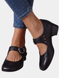 Verity - Buckled Mary Jane Block Heels