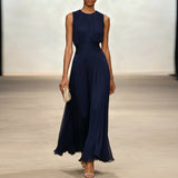 Felicity - Pleated Sleeveless Maxi Dress