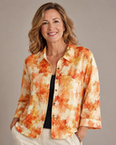 Felicity - Watercolour Leaf Print Blouse