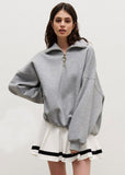 Carys - Relaxed Half-Zip Sweatshirt
