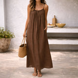 Imogen - Open Back Strappy Maxi Dress