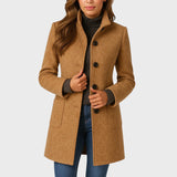 Florence - Tailored Stand Collar Coat