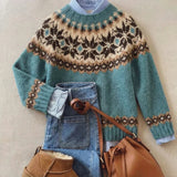 Astrid - Nordic Snowflake Yoke Jumper